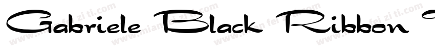 Gabriele Black Ribbon FG字体转换